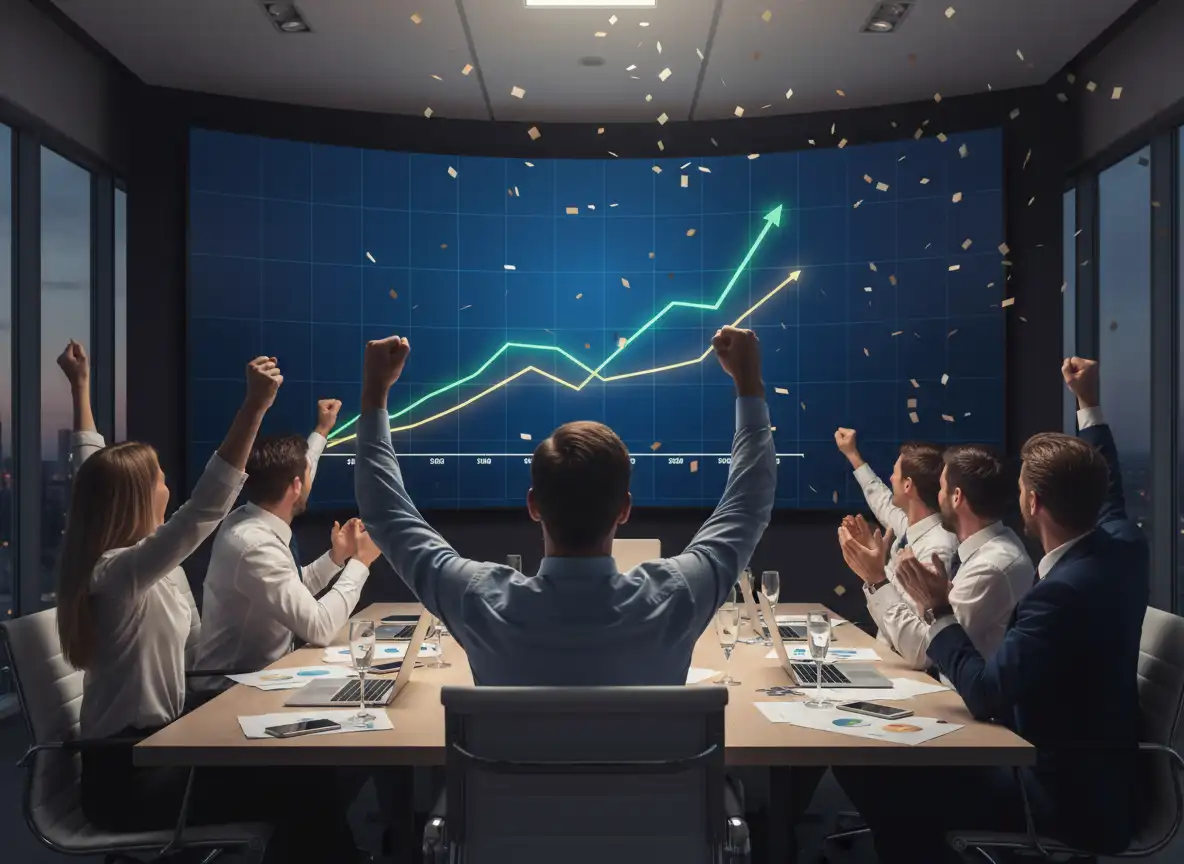 Firefly_Gemini Flash_Bir masa çevresinde oturan kişiler. Yüzleri diğer tarafa dönük. Karşılarındaki ekrana 806386